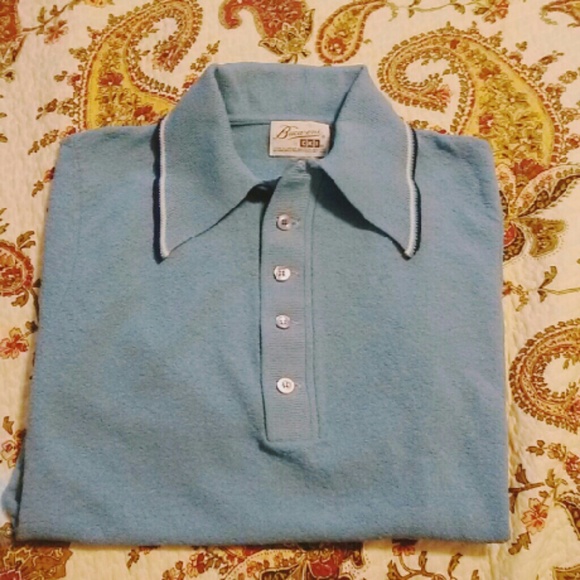 Blue Vintage Mens Shirt