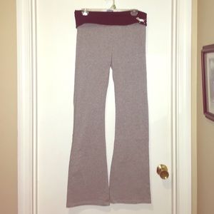 Light gray "PINK" yoga pants