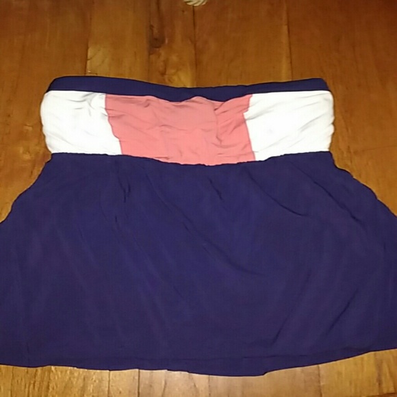 torrid Tops - Fresh & Pretty, Navy & Peach Convertible Top