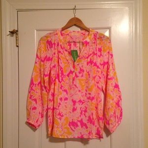 Lilly Pulitzer Elsa Top in Ooh La La