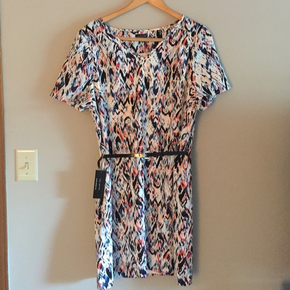 NWT The Limited Blue/Pink Print Dress
