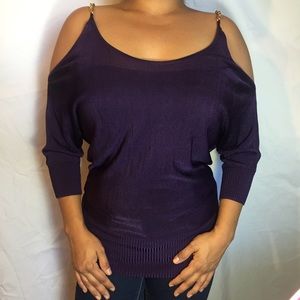 Bebe cold shoulder top