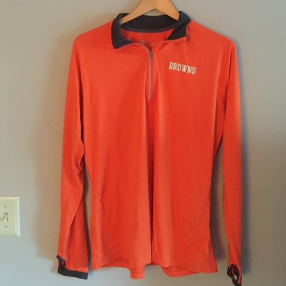 NFL Apparel Browns Nike Dri Fit Quarter Zip