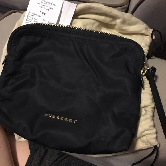 Large Burberry makeup bag