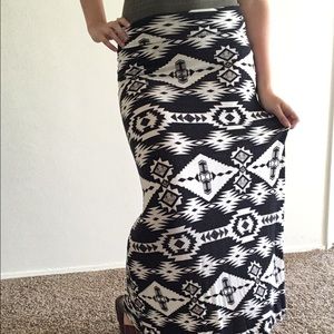 Aztec Maxi Skirt