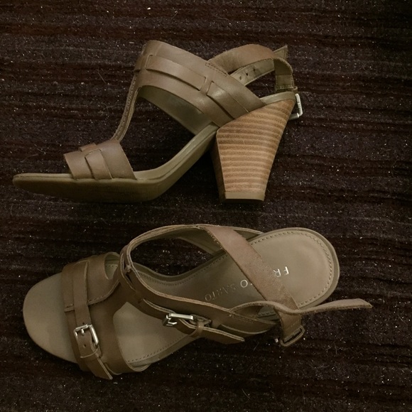 Franco Sarto real leather heals