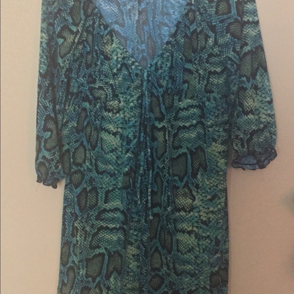 Snake print dress