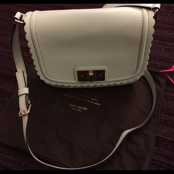 Kate Spade teal scallop purse