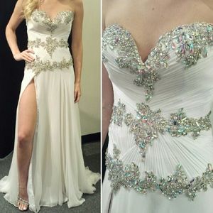 Tony Bowls Strapless Gown