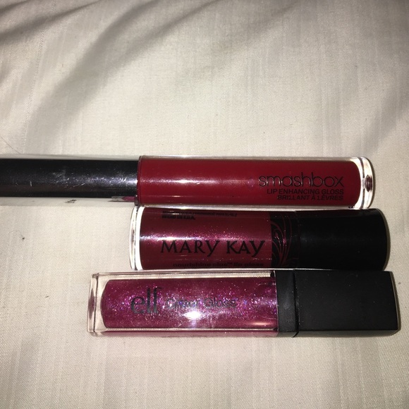 3 lipglosses. 2 shimmers, one semi sheer (red) - Picture 1 of 3