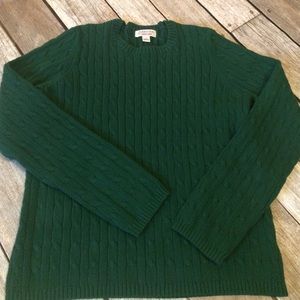 Hunter Green Cable Sweater