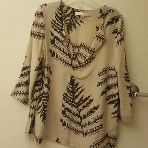 100% silk Designer blouse-Erika Tanov-size 1