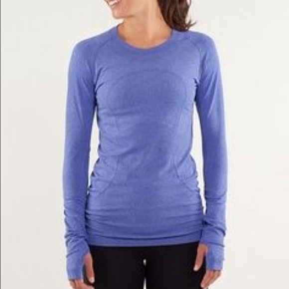 Lululemon Swiftly Long Sleeve Heathered Peacock