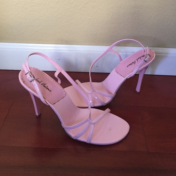 💥 Michael Antonio High Heel Pink Patent Sandals