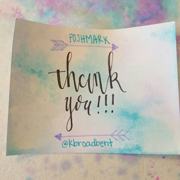 THANK YOU NOTE WITH EVERY PURCHASE - Picture 3 of 5