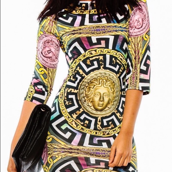 Chain Style Spandex Dress. - Picture 2 of 3