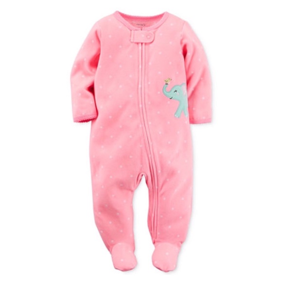 Sale‼️Carter's baby girls footed pajamas