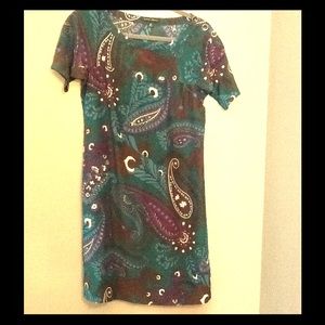 Banana republic satin shift dress