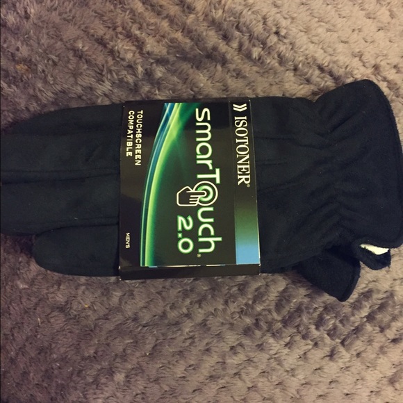 Isotoner SmarTouch 2.0 Tech Gloves Black Large NWT