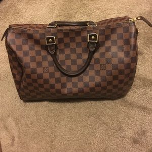 Authentic Louis Vuitton Damier Speedy Bag 35