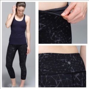 Lululemon Wunder Under Crop in Star Crushed Coal