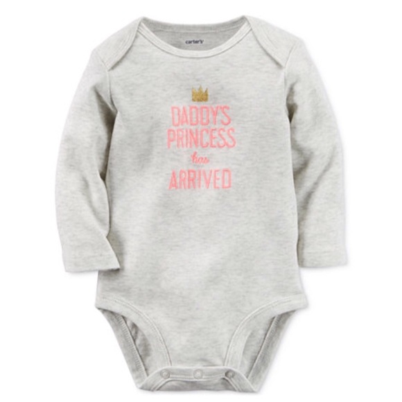 Carter's baby girl long sleeved bodysuit