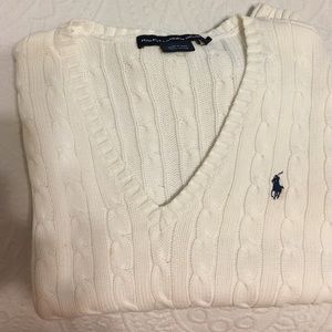 Polo cable knit v next sweater! Fits medium!