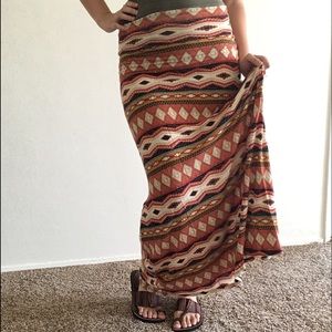 Aztec Maxi Skirt