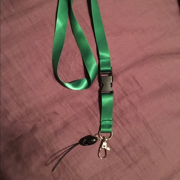 Green Ribbon Lanyard