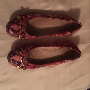 Stewart Weitzman beautiful pink,gold, snakes