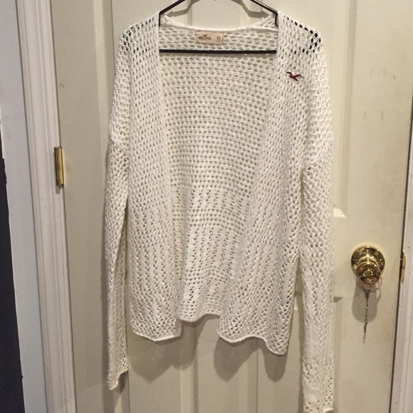 White Hollister Cardigan