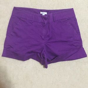 Jewel tone purple shorts