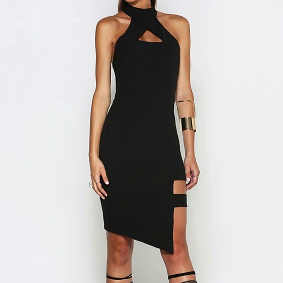 Clearence NWOT Stunning Turtleneck Bandage Dress. - Picture 3 of 4