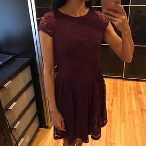 Purple lace dress