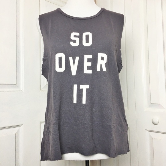 So Over It Muscle Tank - Picture 3 of 4