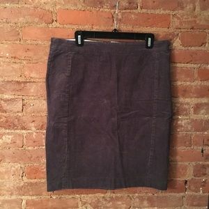 J.Crew Corduroy Pencil Skirt