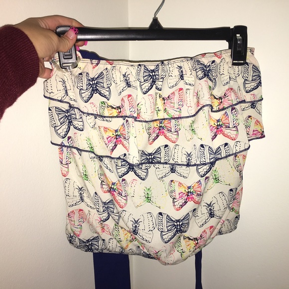 Strapless shirt