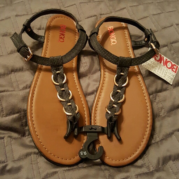 Black Bongo Eliza Sandals, size 9.5 NWT