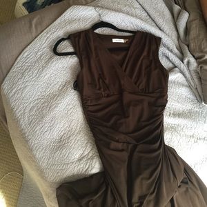 Long brown Calvin Klein dress