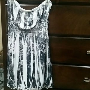 Chesley halter balloon dress with tie back.