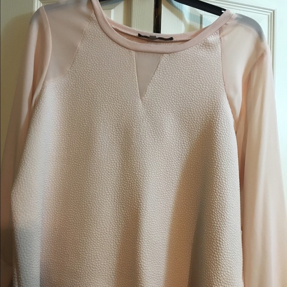 Plus size long sleeve dressy top