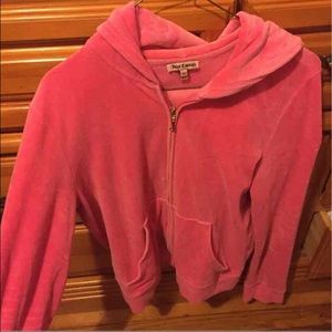 Juicy couture pink zip up hoodie !