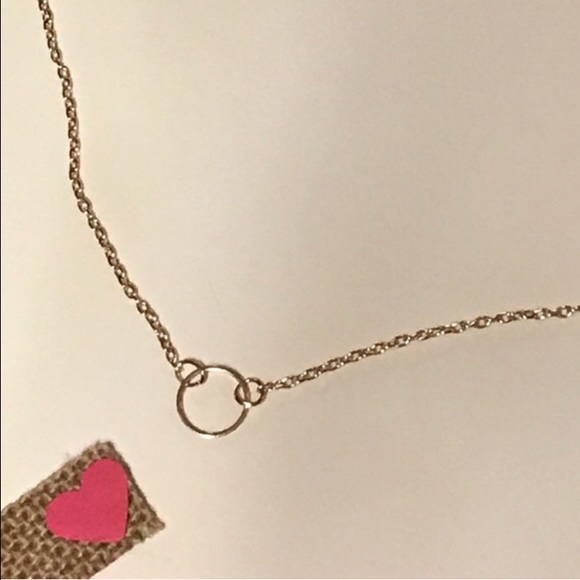 Gold Circle Necklace Gift Minimalist Jewelry - Picture 3 of 4