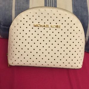 Michael kors perforated makeup bag