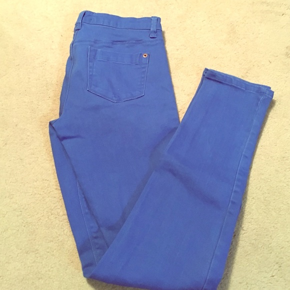 Electric blue skinnies