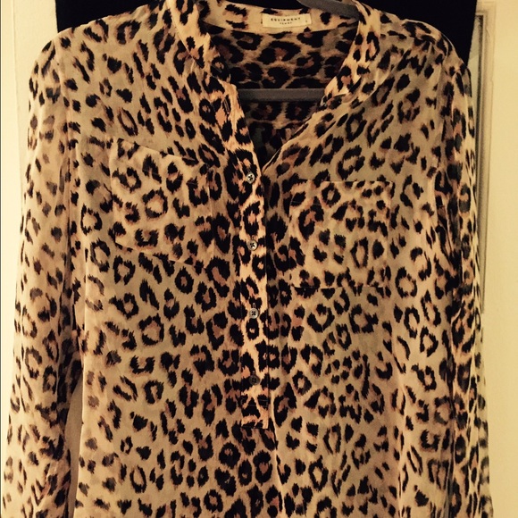 Leopard print blouse