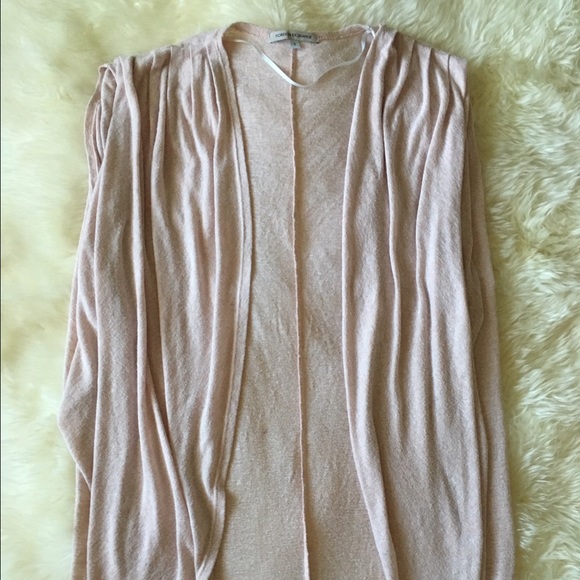 Foreign Exchange Sleeveless Long Cardigan