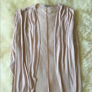 Foreign Exchange Sleeveless Long Cardigan