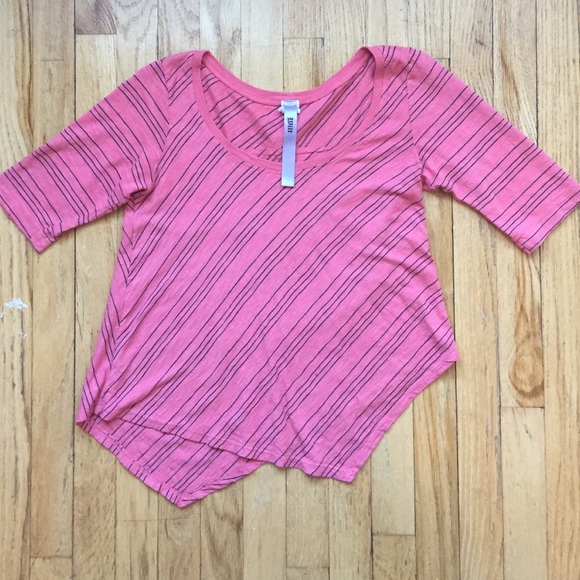 Asymmetrical pink urban outfitters top.