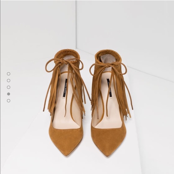 ⭐️✨Host Pick Fringed Leather Heels - Picture 3 of 4